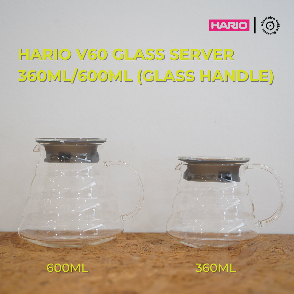 HARIO V60 GLASS RANGE SERVER  (GLASS HANDLE)